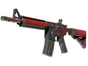 Сувенирный M4A4 | Пиксельный камуфляж «Красный» (После полевых испытаний)